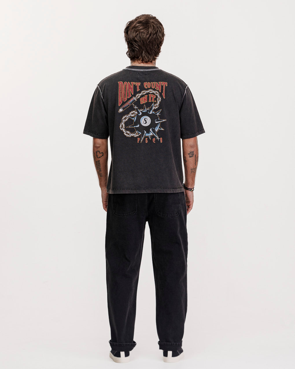 Don't Count On It Boxy T-shirt - Acid Wash