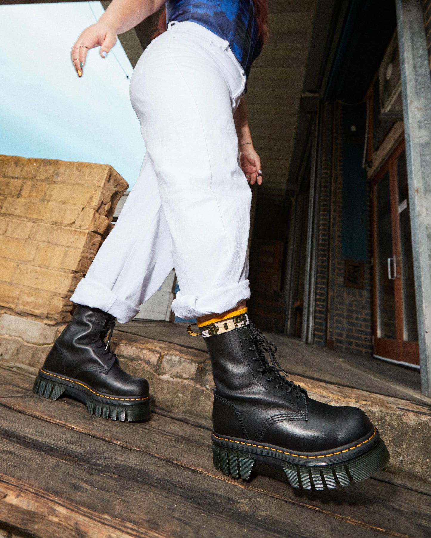 Audrick 8-Eye Nappa Lux Soft Leather Boots