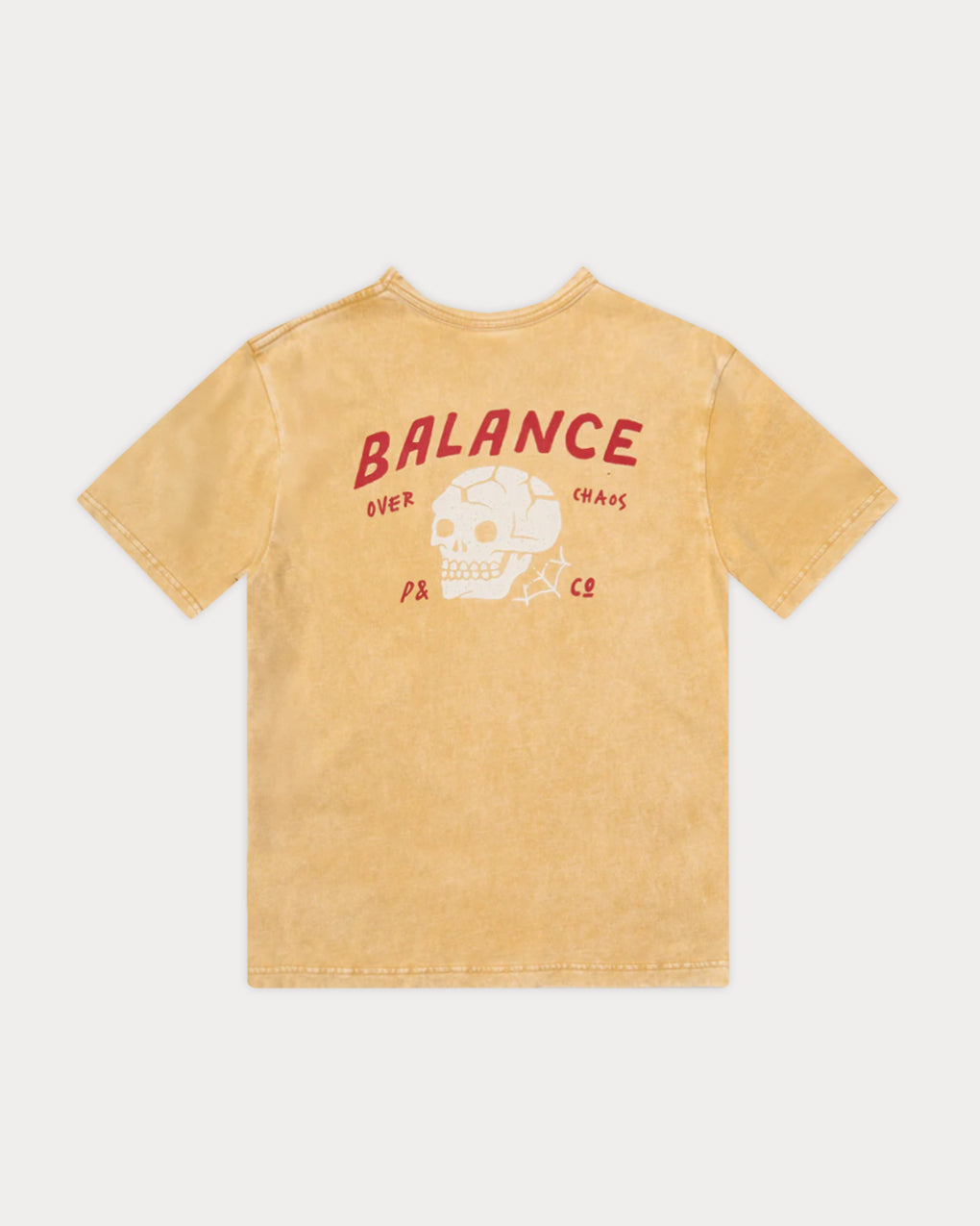 Balance Over Chaos T-Shirt - Vintage Yellow