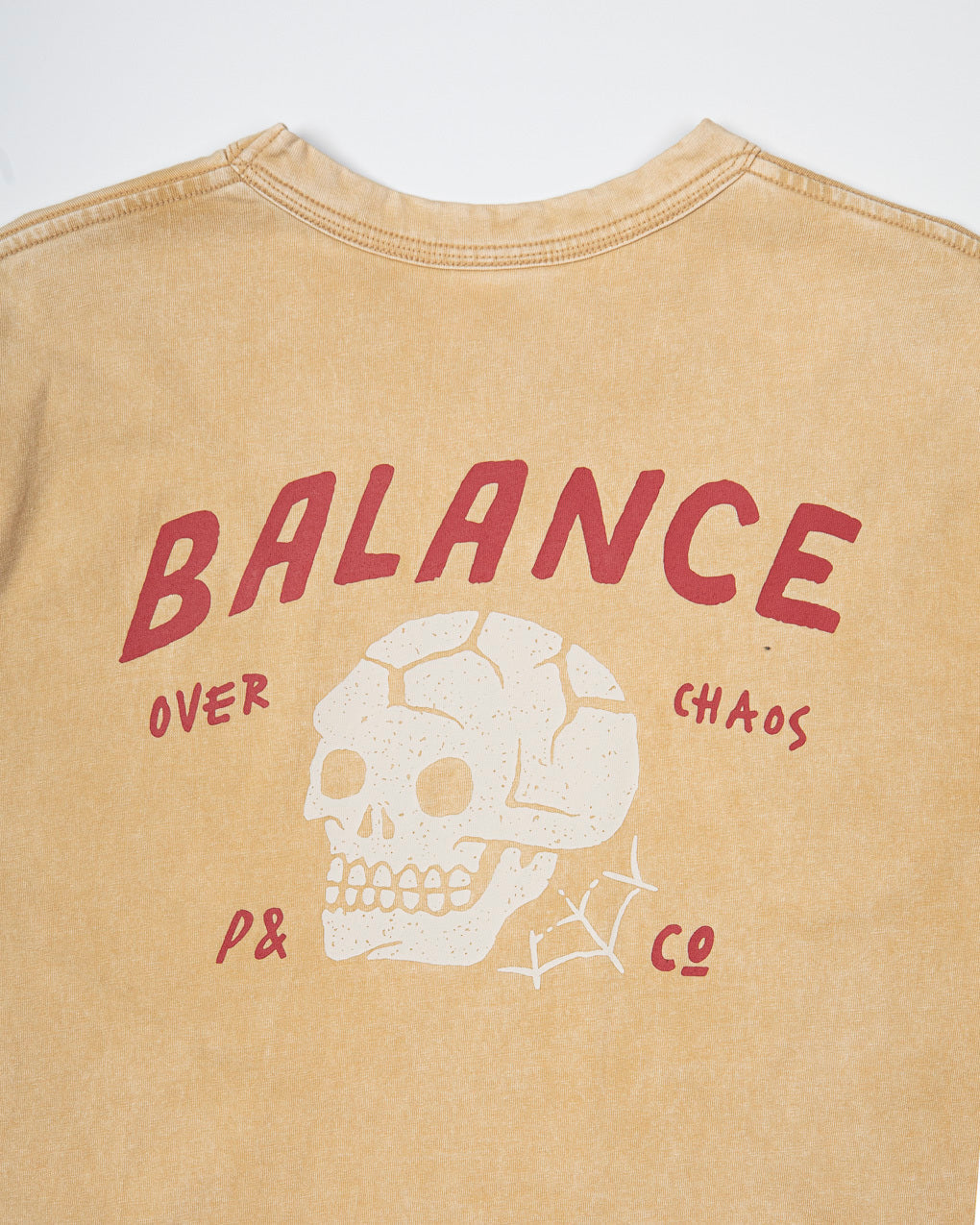 Balance Over Chaos T-Shirt - Vintage Yellow
