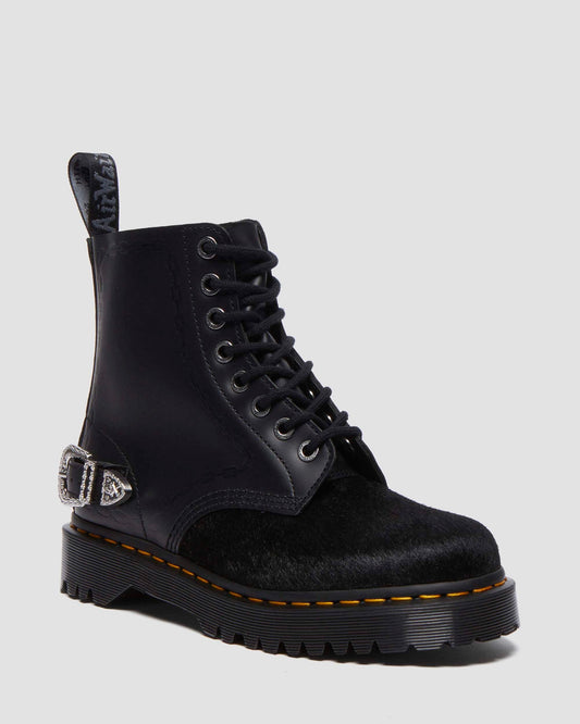 The Great Frog 1460 Bex Smooth Hair On Leather Platform Ankle Boots