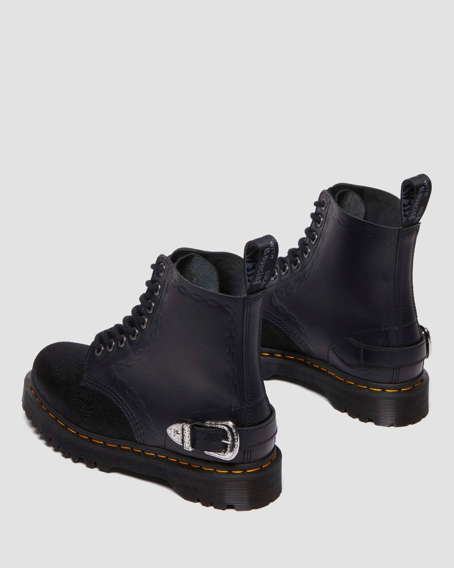 The Great Frog 1460 Bex Smooth Hair On Leather Platform Ankle Boots