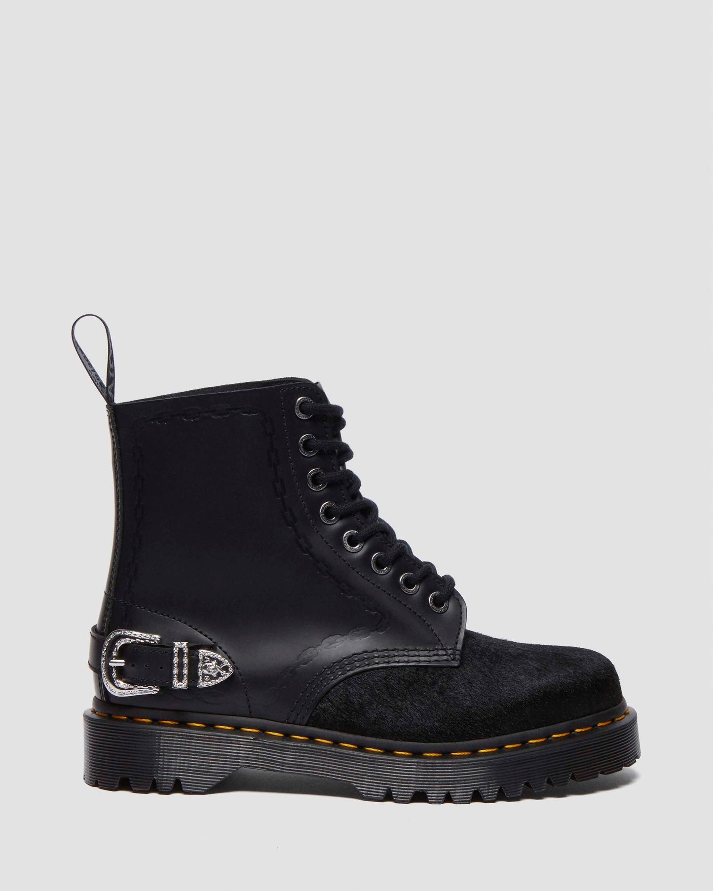 The Great Frog 1460 Bex Smooth Hair On Leather Platform Ankle Boots