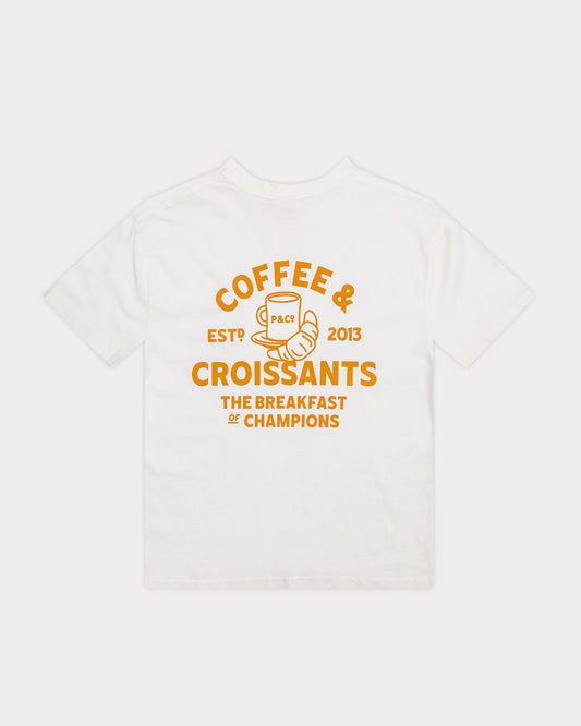 Coffee & Croissants T-Shirt - Off White