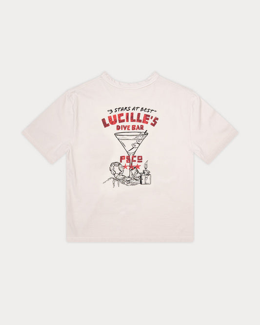 Lucille's Dive Bar Boxy T-Shirt?- Bone